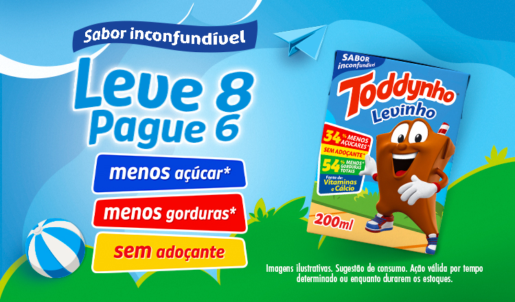 Toddynho Levinho 200ml - Leve 8 Pague 6 ate 03/08